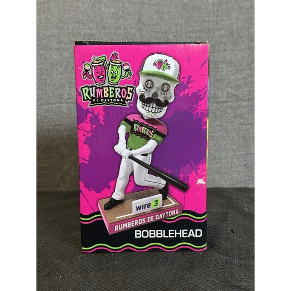 Other - Sugar‎ Skull Rumberos Of Daytona Tortugas Bobblehead New In Box